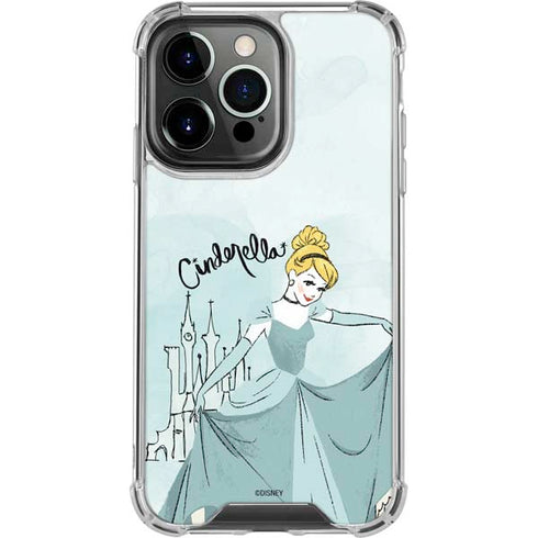 Disney Princess Cinderella Curtsy Art iPhone 16 Pro Clear Case