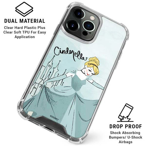 Disney Princess Cinderella Curtsy Art iPhone 16 Pro Clear Case
