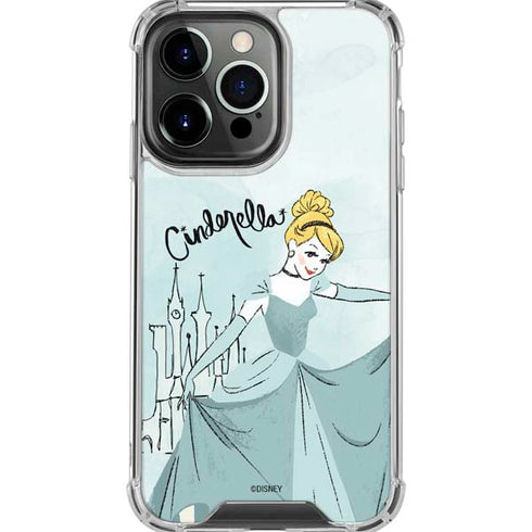 Disney Princess Cinderella Curtsy Art iPhone 16 Pro Max Clear Case