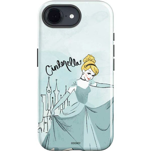 Disney Princess Cinderella Curtsy Art iPhone 16e Impact Case