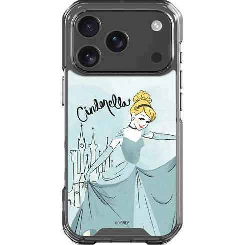 Disney Princess Cinderella Curtsy Art iPhone 18 Pro Clear Case