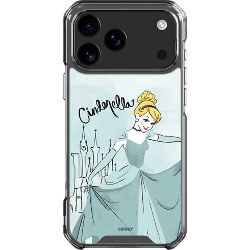 Disney Princess Cinderella Curtsy Art iPhone 18 Pro Max Clear Case