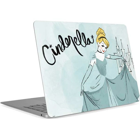 Disney Princess Cinderella Curtsy Art Apple MacBook Air Skin
