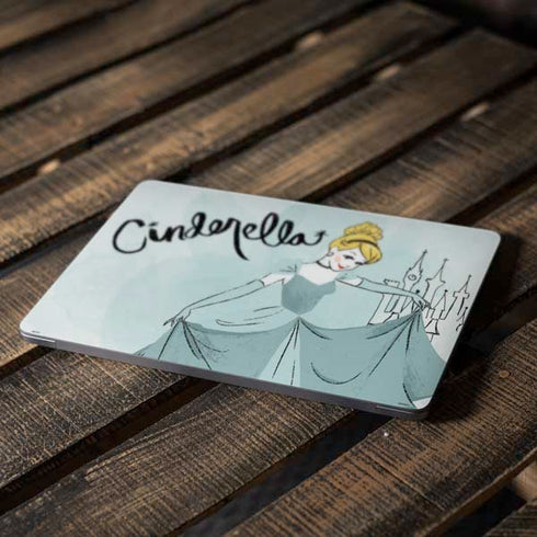 Disney Princess Cinderella Curtsy Art Apple MacBook Air Skin
