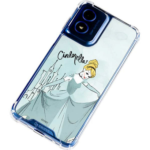 Disney Princess Cinderella Curtsy Art Moto G 5G (2024) Clear Case