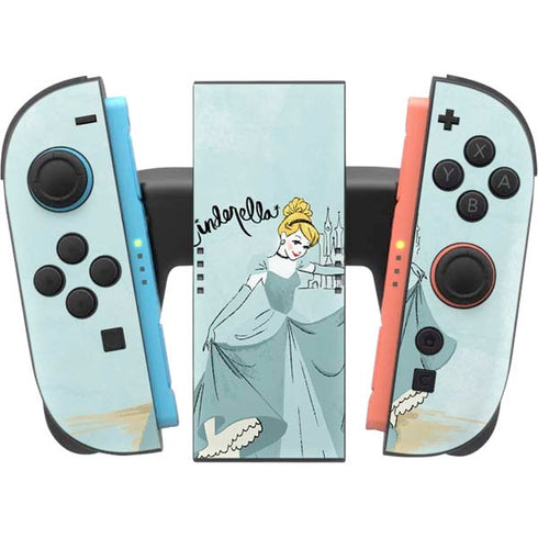 Disney Princess Cinderella Curtsy Art Nintendo Switch 2 (2025) Joy-Con Controller Skin