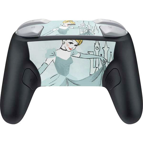 Disney Princess Cinderella Curtsy Art Nintendo Switch 2 (2025) Pro Controller Skin