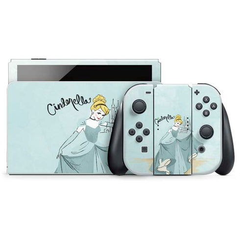 Disney Princess Cinderella Curtsy Art Nintendo Skins