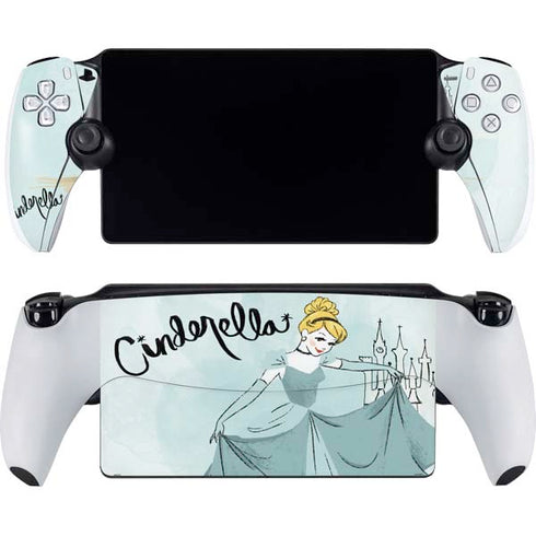 Disney Princess Cinderella Curtsy Art PlayStation Portal Remote Player Skin
