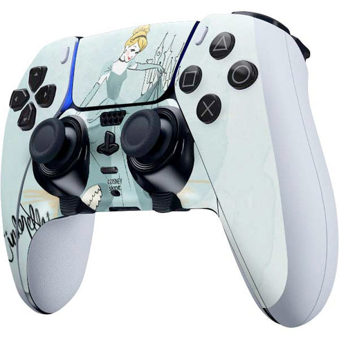Disney Princess Cinderella Curtsy Art PS5 DualSense Edge Pro Controller Skin