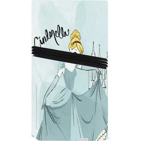 Disney Princess Cinderella Curtsy Art PS5 Pro Disk Bundle Skin
