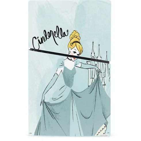 Disney Princess Cinderella Curtsy Art PS5 Slim Digital Edition Console Skin