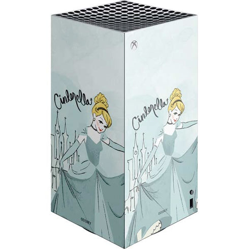 Disney Princess Cinderella Curtsy Art XBox Series X Digital Edition Console Skin