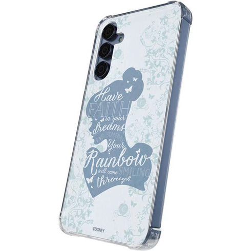 Disney Cinderella Faith In Your Dreams Silhouette Galaxy A35 5G Clear Case
