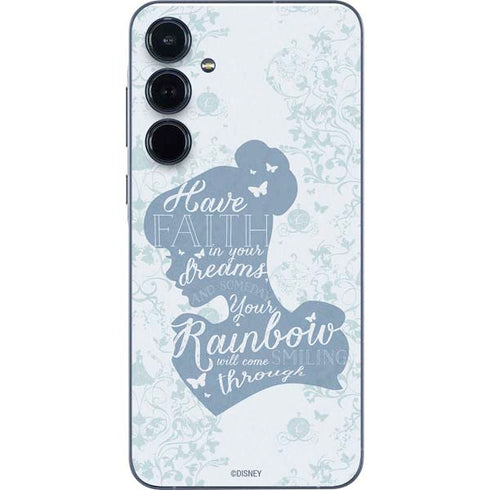 Disney Cinderella Faith In Your Dreams Silhouette Galaxy A35 5G Skin