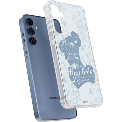 Disney Cinderella Faith In Your Dreams Silhouette Galaxy A55 5G Clear Case