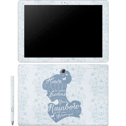 Disney Cinderella Faith In Your Dreams Silhouette Galaxy Book 12in Skin