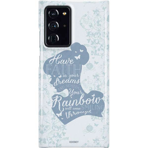 Disney Cinderella Faith In Your Dreams Silhouette Galaxy Cases