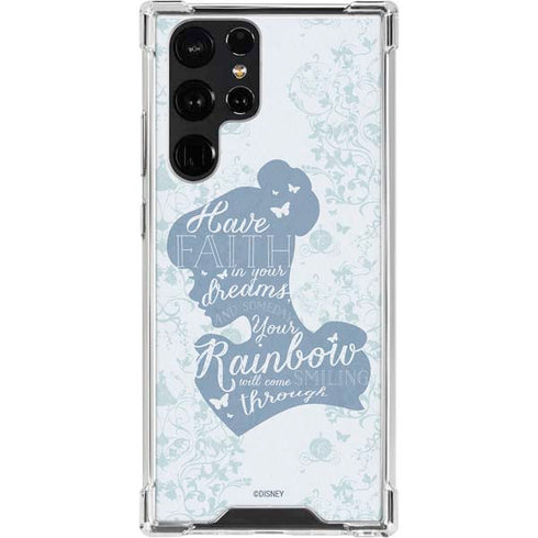 Disney Cinderella Faith In Your Dreams Silhouette Galaxy S23 Ultra Clear Case