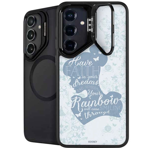 Disney Cinderella Faith In Your Dreams Silhouette Galaxy S25 Plus Kickstand Case