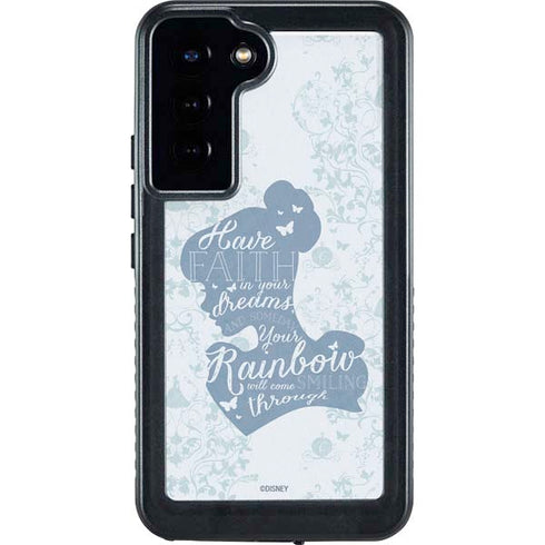 Disney Cinderella Faith In Your Dreams Silhouette Galaxy S24 Plus Waterproof Case