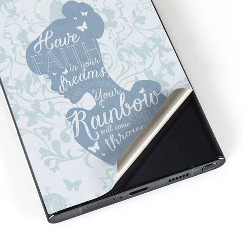 Disney Cinderella Faith In Your Dreams Silhouette Galaxy S25 Ultra Skin