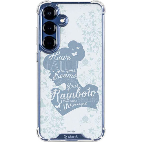Disney Cinderella Faith In Your Dreams Silhouette Galaxy S25 Clear Case