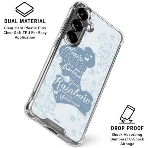 Disney Cinderella Faith In Your Dreams Silhouette Galaxy S26 Clear Case