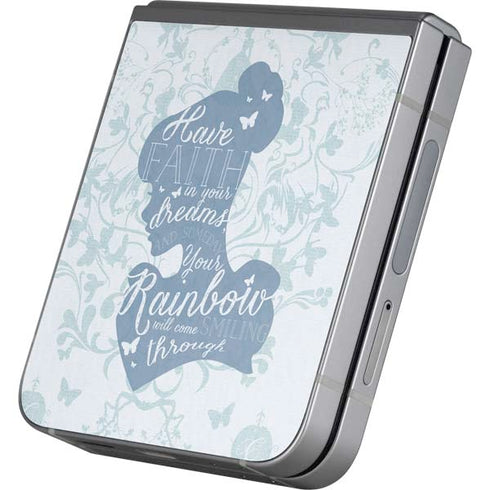 Disney Cinderella Faith In Your Dreams Silhouette Galaxy Z Flip6 Skin