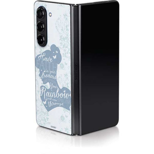 Disney Cinderella Faith In Your Dreams Silhouette Galaxy Z Fold5 5G Skin