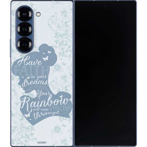 Disney Cinderella Faith In Your Dreams Silhouette Galaxy Z Fold6 Skin