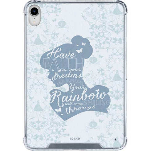 Disney Cinderella Faith In Your Dreams Silhouette iPad 11th Gen (2025) Clear Case