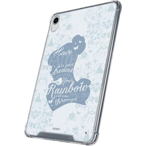 Disney Cinderella Faith In Your Dreams Silhouette iPad 11th Gen (2025) Clear Case