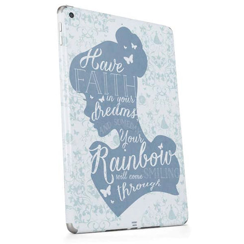 Disney Cinderella Faith In Your Dreams Silhouette Apple iPad Skin