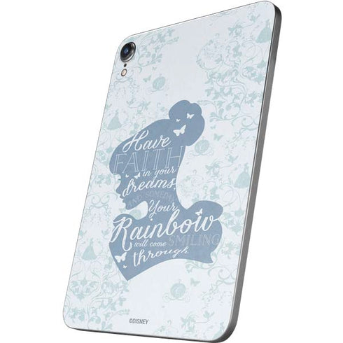 Disney Cinderella Faith In Your Dreams Silhouette Apple iPad Mini Skin