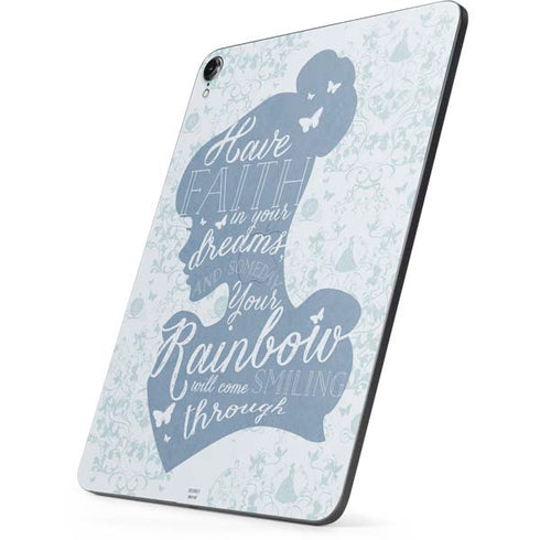 Disney Cinderella Faith In Your Dreams Silhouette Apple iPad Pro Skin