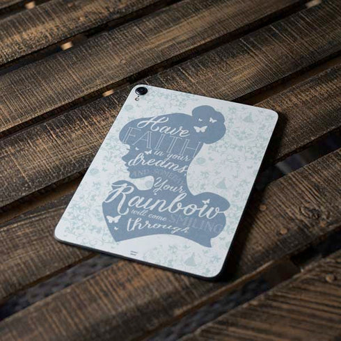 Disney Cinderella Faith In Your Dreams Silhouette Apple iPad Pro Skin