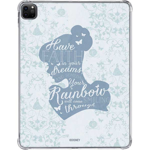 Disney Cinderella Faith In Your Dreams Silhouette iPad Pro 11in (2024) Clear Case