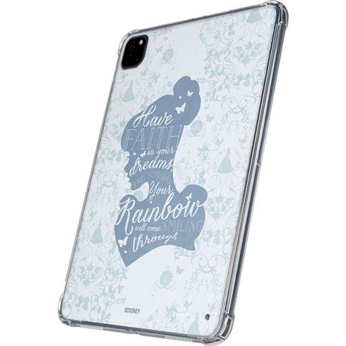 Disney Cinderella Faith In Your Dreams Silhouette iPad Pro 11in (2024) Clear Case
