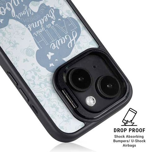 Disney Cinderella Faith In Your Dreams Silhouette iPhone 13 Kickstand Case