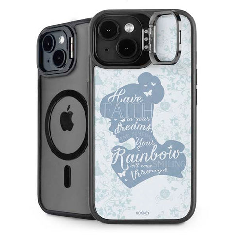 Disney Cinderella Faith In Your Dreams Silhouette iPhone 14 Kickstand Case