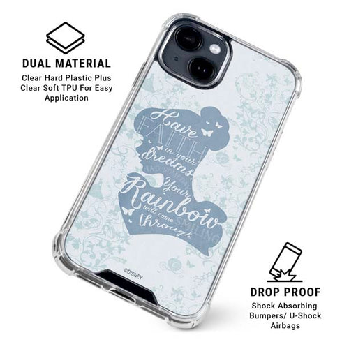Disney Cinderella Faith In Your Dreams Silhouette iPhone 15 Clear Case