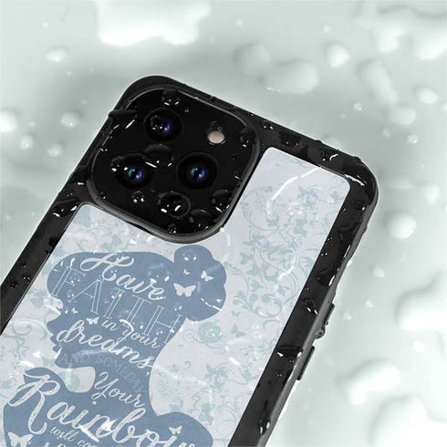 Disney Cinderella Faith In Your Dreams Silhouette iPhone 15 Pro Waterproof Case