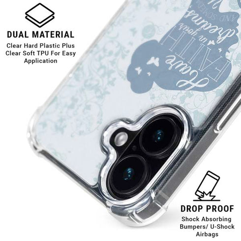 Disney Cinderella Faith In Your Dreams Silhouette iPhone 16 MagSafe Case