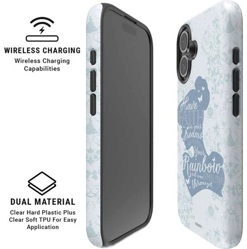 Disney Cinderella Faith In Your Dreams Silhouette iPhone 16 Magsafe Impact Case