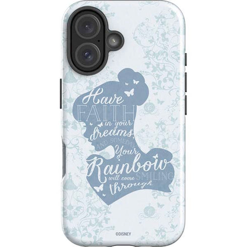 Disney Cinderella Faith In Your Dreams Silhouette iPhone 16 Plus Impact Case