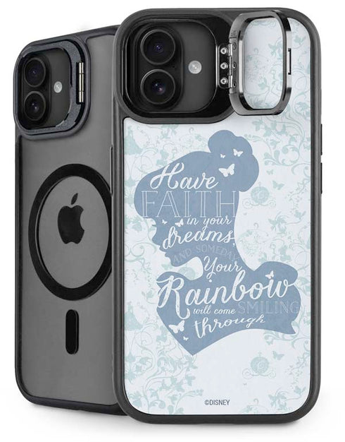 Disney Cinderella Faith In Your Dreams Silhouette iPhone 16 Plus Kickstand Case