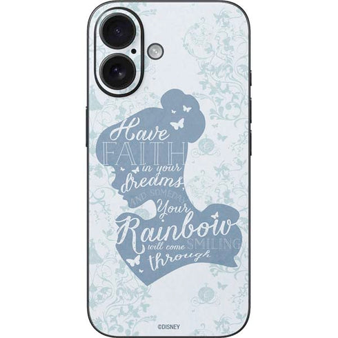 Disney Cinderella Faith In Your Dreams Silhouette iPhone 16 Skin
