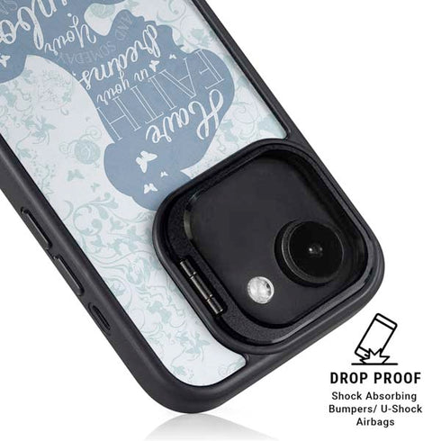 Disney Cinderella Faith In Your Dreams Silhouette iPhone 16e Kickstand Case
