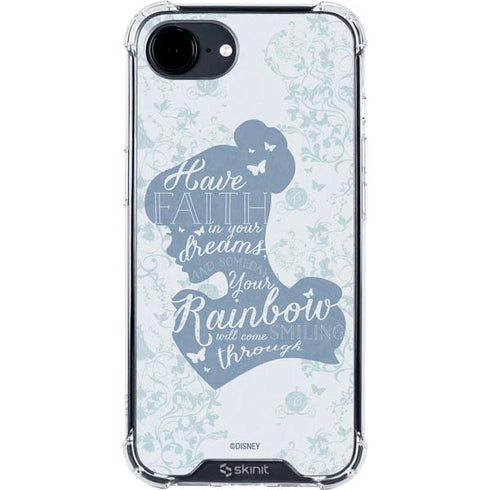 Disney Cinderella Faith In Your Dreams Silhouette iPhone 16e Clear Case